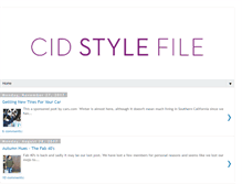 Tablet Screenshot of cidstylefile.com